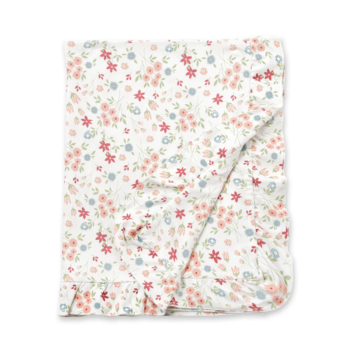 Prairie Petals Bamboo Stroller Blanket