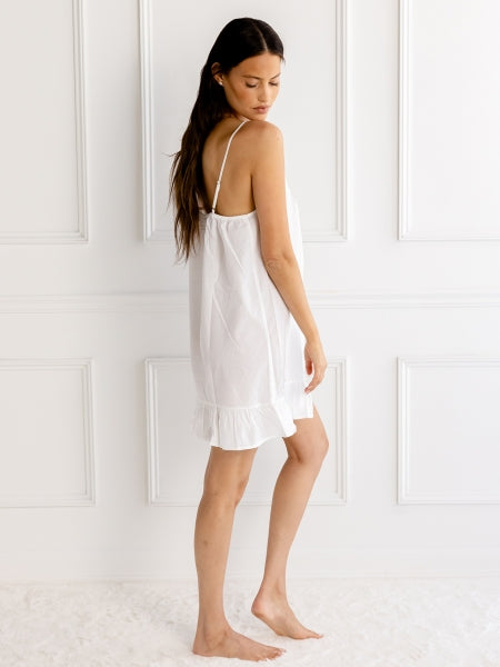 Madeline Cotton Nightgown in White