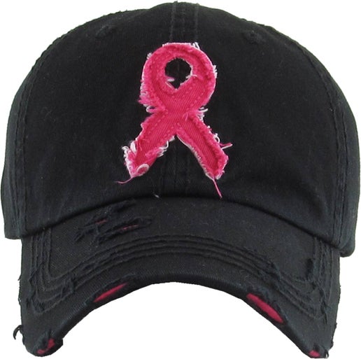 Pink Ribbon Vintage Ballcap