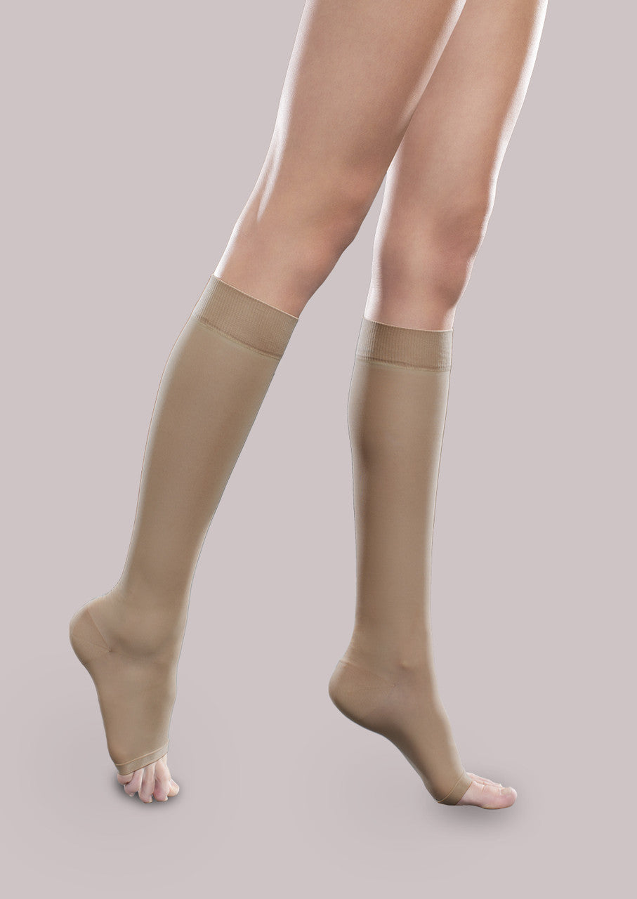 Sheer Ease Open Toe Women's Mild Support Knee High