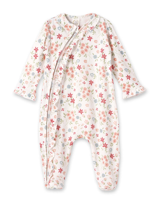 Prairie Petals Bamboo Zipper Romper