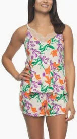 Desiree Lace Trim Cami & Shorts Set