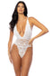 Jeana Lace Halter Teddy