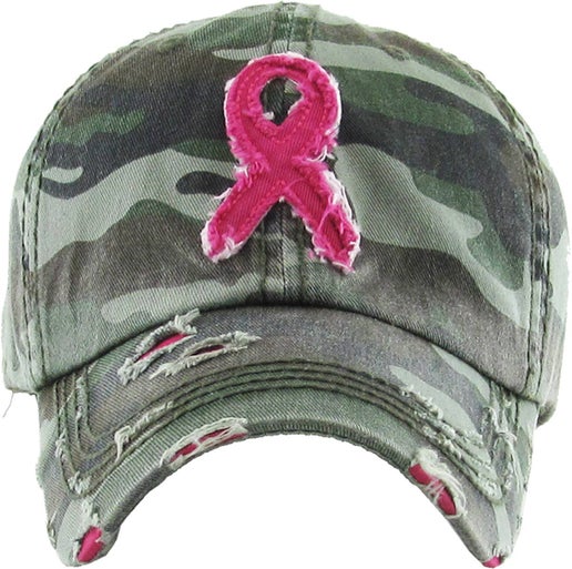 Pink Ribbon Vintage Ballcap
