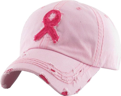 Pink Ribbon Vintage Ballcap