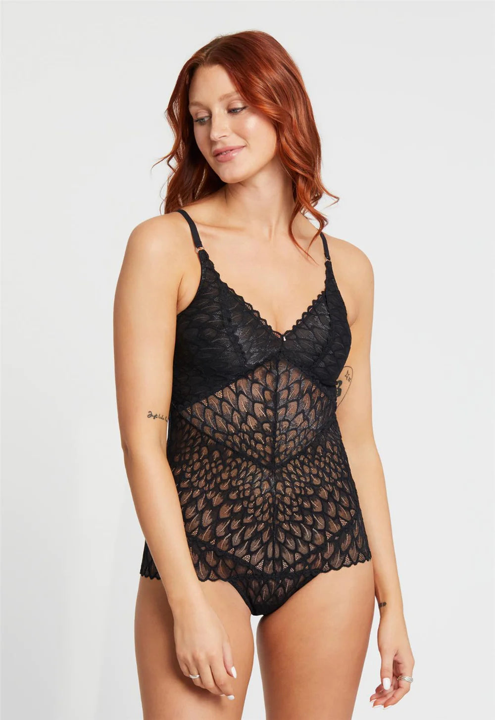 Montelle Intimates Lacy Bodysuit