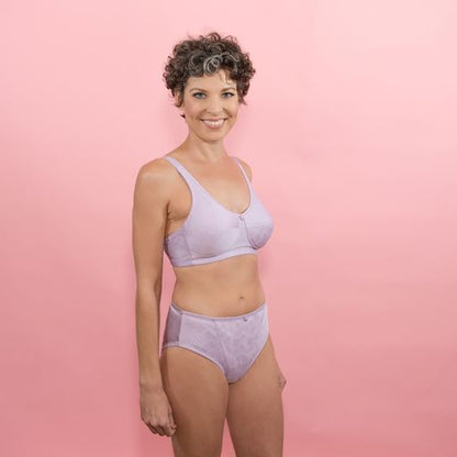 Rose Contour Bra - ABC 103 Lilac and Maroon